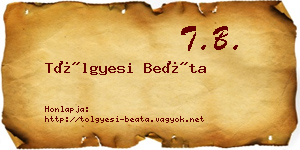 Tölgyesi Beáta névjegykártya
